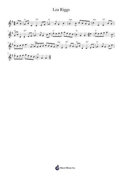 Lea Riggs Sheet Music by Jayden Mcguire-Arr.Thompze