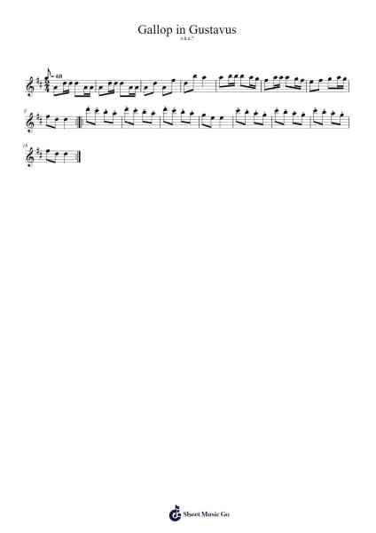 Gallop in Gustavus Sheet Music by Simpnence-Arr.Morecius Wake