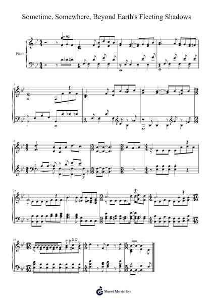 Sometime, Somewhere, Beyond Earth's Fleeting Shadows Sheet Music by Isaac Watts-Arr.Regwill Nalome