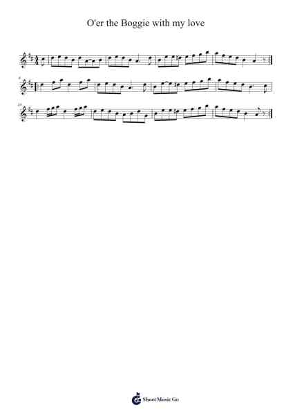 O'er the Boggie with my love Bladmuziek van William Clarke-Arr.Fesey Elroyrian
