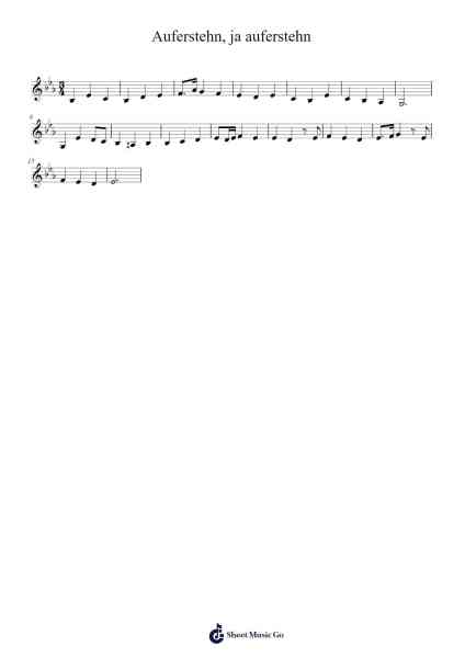 Auferstehn, ja auferstehn 樂譜由 Aubree Chaney - 編曲 Dwightharte Phijoyce