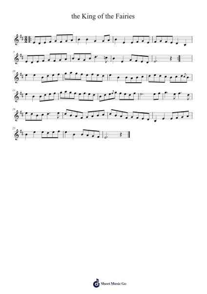 the King of the Fairies Sheet Music by undefined-Arr.Vindiah Jeanvis