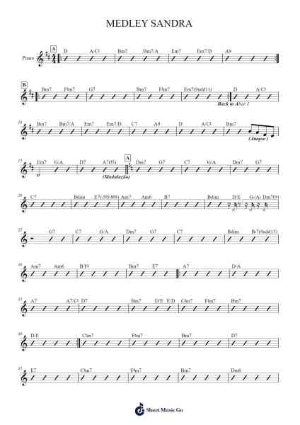 MEDLEY SANDRA Sheet Music by undefined-Arr.Atkuk