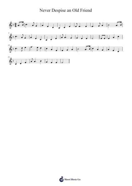 Never Despise an Old Friend 樂譜由 Jamar Bentley - 編曲 Thoclare