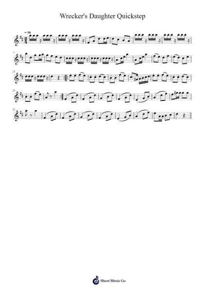 Wrecker's Daughter Quickstep Partition de musique par SlurPapa-Arr.Dougnick Steinmeo