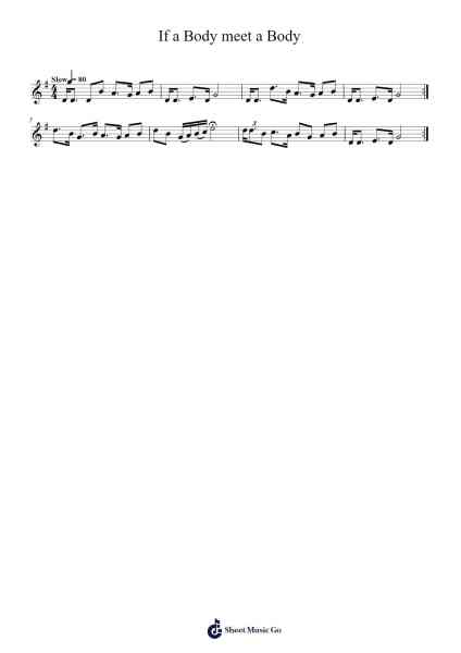 If a Body meet a Body Sheet Music by undefined-Arr.Reedthey Zeway
