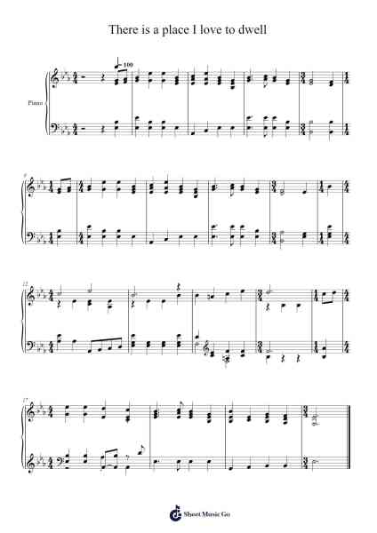 There is a place I love to dwell 악보 Isaac Watts - 편곡 Odemick