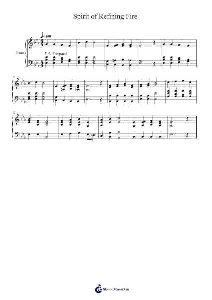 Spirit of Refining Fire Sheet Music by Isaac Watts-Arr.Hullow