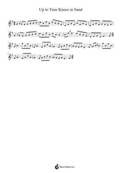 Up to Your Knees in Sand Sheet Music by undefined-Arr.Myrxia Frankpound