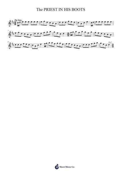The PRIEST IN HIS BOOTS 乐谱由 JulianChambers - 编曲 Launor