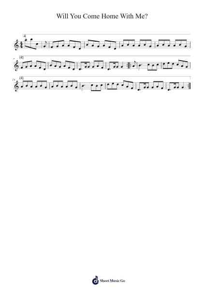 Will You Come Home With Me? 楽譜 by Julian Chambers-Arr.Arkuk Househous