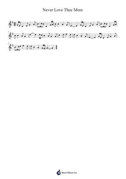 Never Love Thee More Sheet Music by undefined-Arr.Stilris Babty