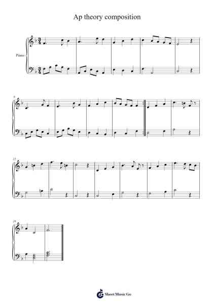 Ap theory composition 악보 undefined - 편곡 Consdrow