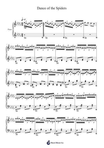 24 Small Preludes, Op. 5, No. 15 "Dance of the Spiders" 樂譜由 C. Morrissey - 編曲 Hulking Chilmund