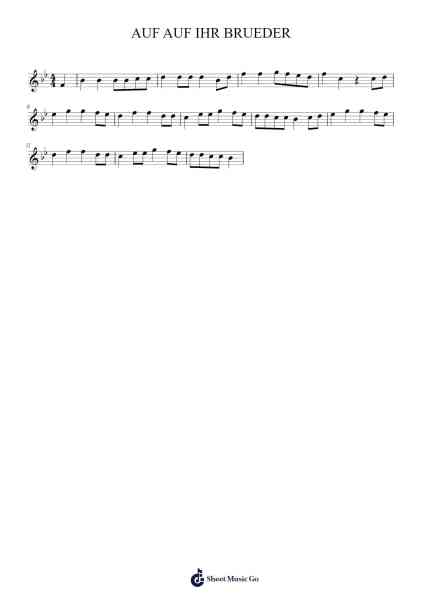 AUF AUF IHR BRUEDER 樂譜由 undefined - 編曲 Fordtodd