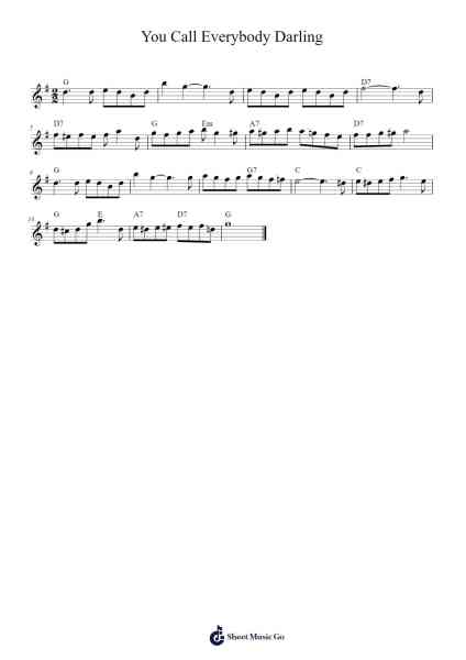 You Call Everybody Darling Sheet Music by undefined-Arr.Foxbroad Wilsey