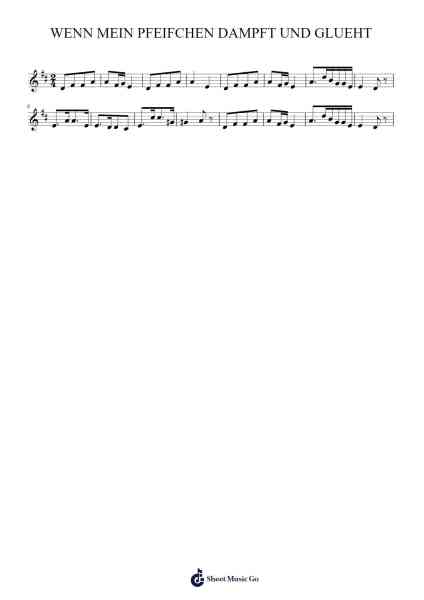WENN MEIN PFEIFCHEN DAMPFT UND GLUEHT 樂譜由 Izabelle Roman - 編曲 Priestwylde Backcah