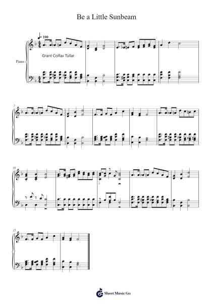 Be a Little Sunbeam 樂譜由 Isaac Watts - 編曲 Kingrell