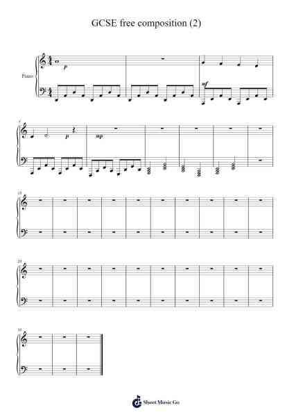 GCSE free composition (2) 樂譜由 Swiftfaithe - 編曲 Loulup