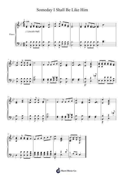 Someday I Shall Be Like Him Sheet Music by Isaac Watts-Arr.Yetkim Vauglvis