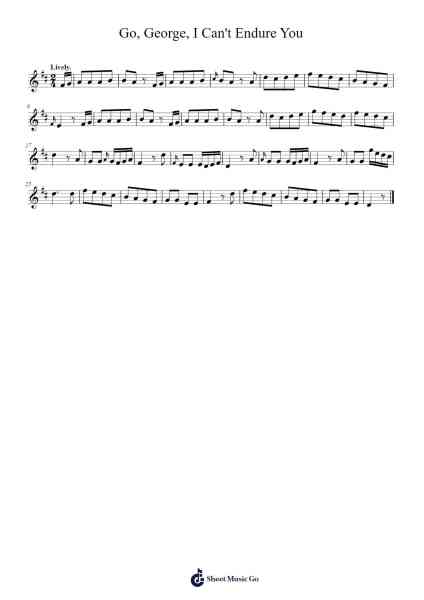 Go, George, I Can't Endure You Musica per pianoforte di Julian Chambers - Arr.Stowemon
