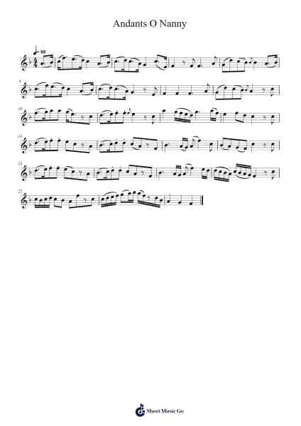 Andants O Nanny 乐谱由 BioTaru - 编曲 Pennlyle Ferpkins