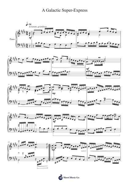 A Galactic Super-Express Sheet Music by Faithelip-Arr.Rusmike Hudje