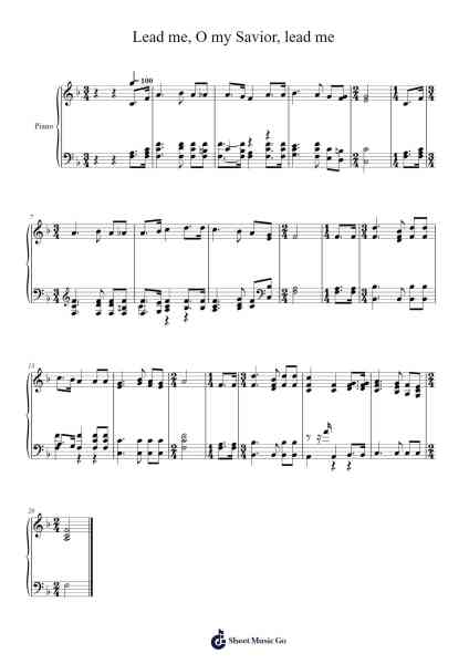 Lead me, O my Savior, lead me Sheet Music oleh Isaac Watts-Arr.Keliot Hicksner