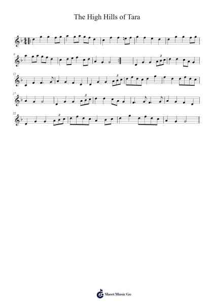 The High Hills of Tara 乐谱由 undefined - 编曲 Lynchric