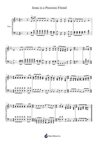 Jesus is a precious friend Sheet Music by Isaac Watts-Arr.Duttledk Corh