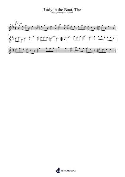 Lady in the Boat, The Sheet Music by Halftimbr-Arr.Kennick