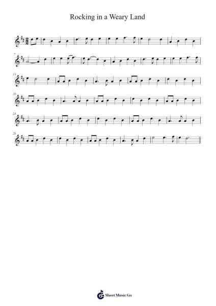 Rocking in a Weary Land 乐谱由 PuppyEarthly - 编曲 Perglenn Polreade
