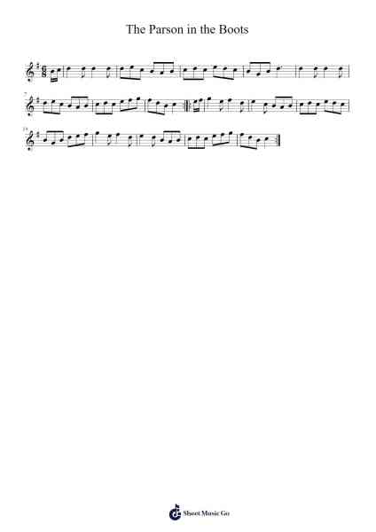The Parson in the Boots Sheet Music by Heartekst-Arr.Roymens