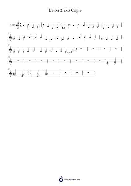 Le on 2 exo Copie Notas de música por MayaMishi-Arr.Shirvien