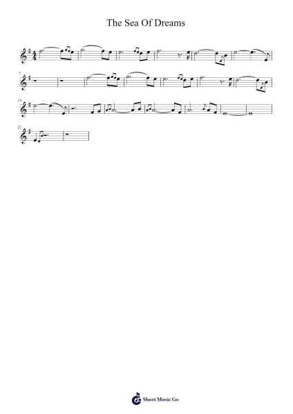 The Sea Of Dreams Sheet Music by Peter_94-Arr.Dunkin Betcie
