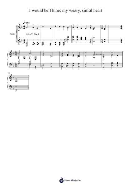 I Would Be Thine Sheet Music by Isaac Watts-Arr.Webbkay