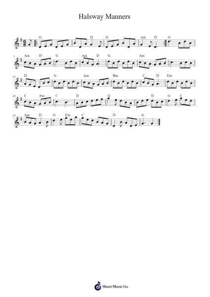 Halsway Manners 樂譜由 Liz Donaldson - 編曲 Sanjay Lanh