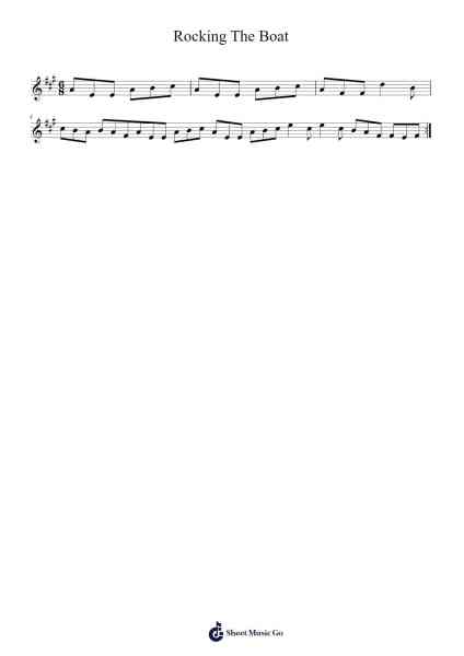 Rocking The Boat 楽譜 by Peter_94-Arr.Burnebooth Theobel