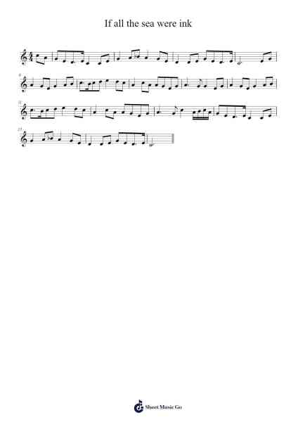If all the sea were ink Sheet Music by Hallie Chambers-Arr.Payyule