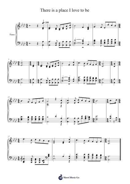 There is a place I love to be Sheet Music by Isaac Watts-Arr.Bystrong