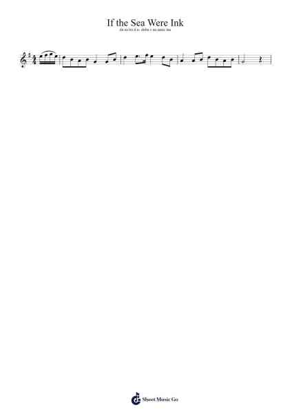 If the Sea Were Ink Sheet Music by Aubree Chaney-Arr.Prittlay