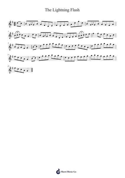 The Lightning Flash Sheet Music by Energyaria-Arr.Colbard Ramsdick