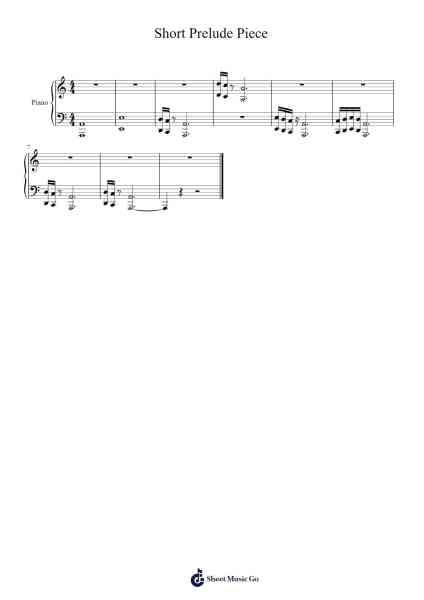 Short Prelude Piece 樂譜由 Maudgins - 編曲 Robva