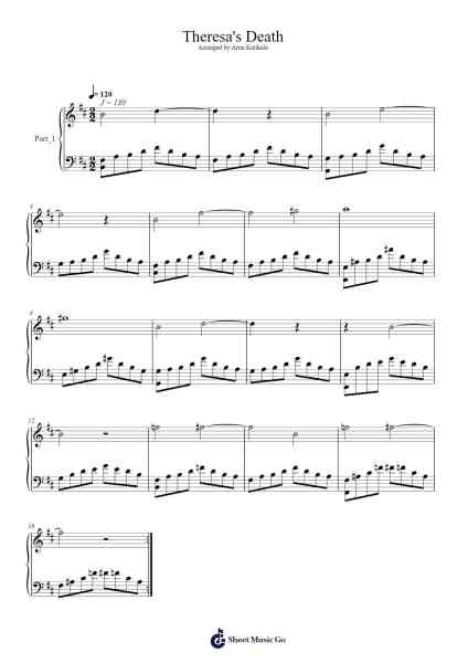 Theresa's Death Sheet Music by Ramin Djawadi-Arr.Forsmy