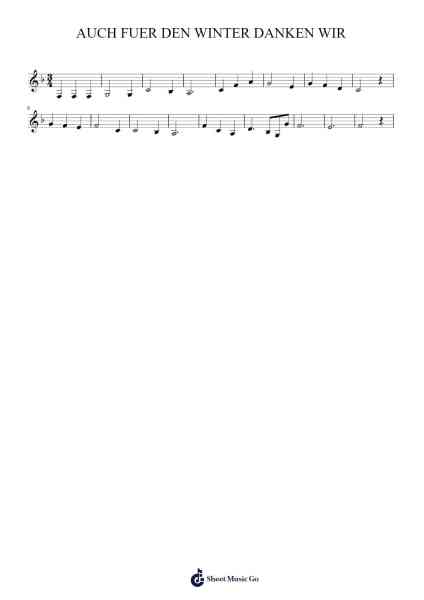 AUCH FUER DEN WINTER DANKEN WIR 樂譜由 Felipe Galvan - 編曲 Croftslop