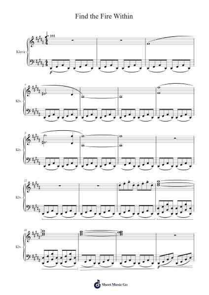 Find the Fire Within 樂譜由 Ondřej Buchta - 編曲 Nellvi