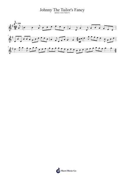 Johnny The Tailor's Fancy Sheet Music by undefined-Arr.Lenshaw