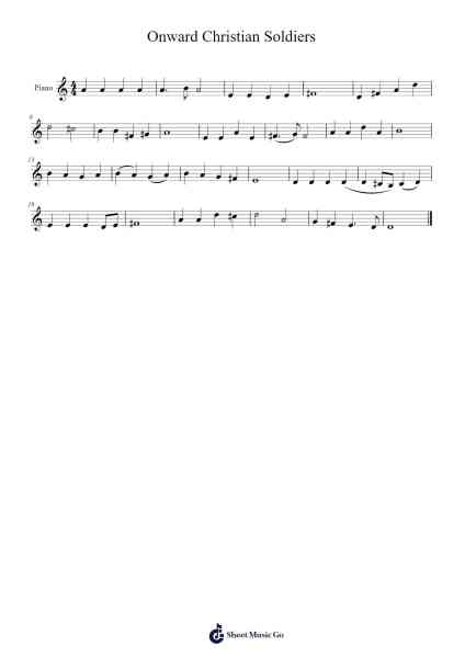 Onward Christian Soldiers Sheet Music by nellygraterol-Arr.Lynsmith Yetburne