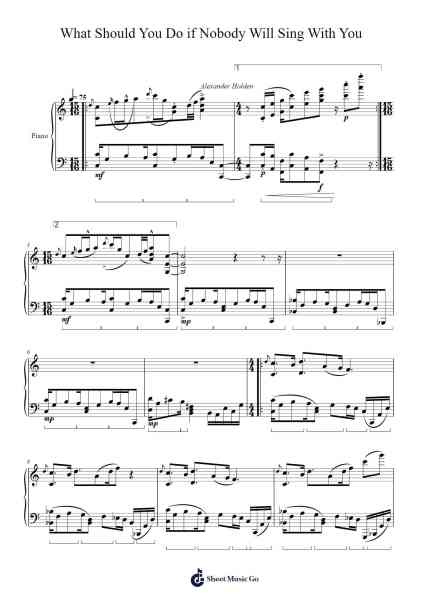 What Should You Do if Nobody Will Sing With You Sheet Music by undefined-Arr.Haletra Kimstone