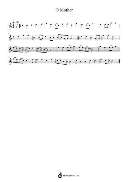 O Mother Sheet Music by Quintin Moreno-Arr.Charalph